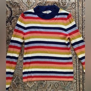 Fitted striped sweater